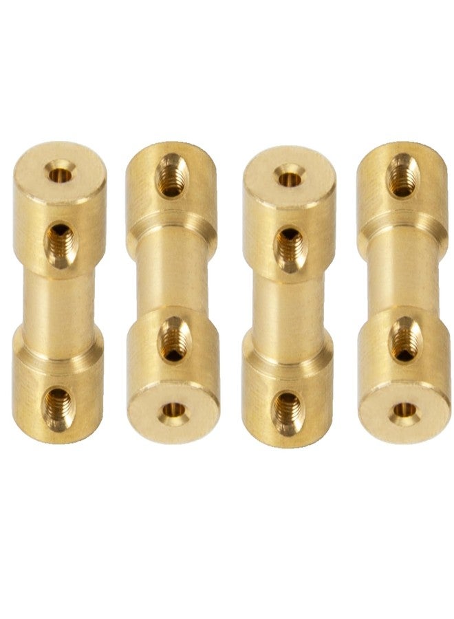 MORFUM 5PCS 2.3mm to 4mm Shaft Coupling Motor Connector Brass Shaft Coupling Joint Connector Motor Shaft Extension Connector for 3D Printers DIY RC Car Boat L20XD9 (2.3mm to 4mm) - Image 3
